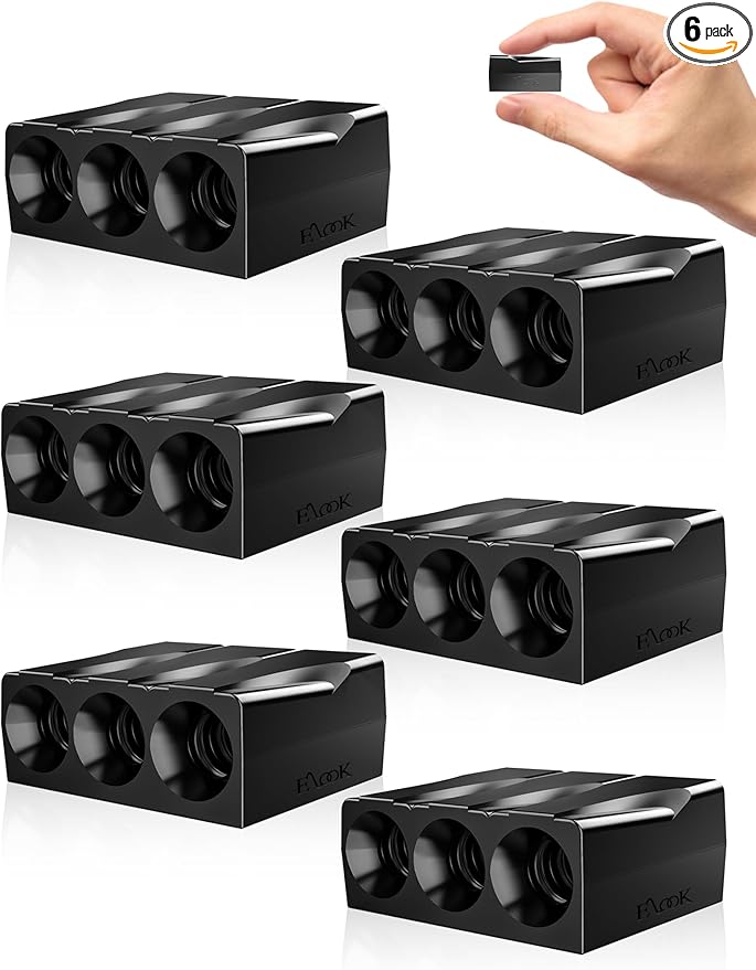 Elook Upgraded Deer Whistles for Car, Deer Horn for Car, Save Deer Whistle for Vehicles, Trunks, Motorcycle, Three-Horn, 6 Pack (Patented Product) Automotive Safety Kits