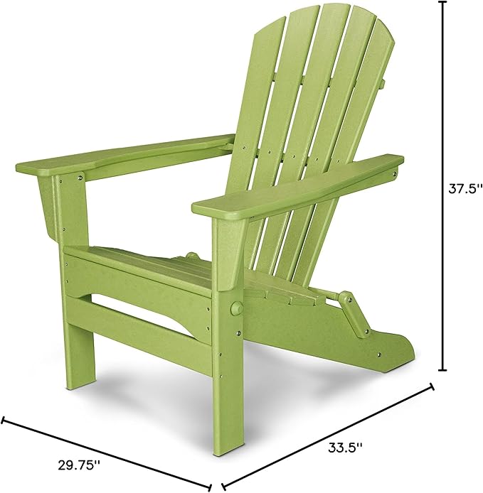 POLYWOOD® Palm Coast Folding Adirondack in Lime