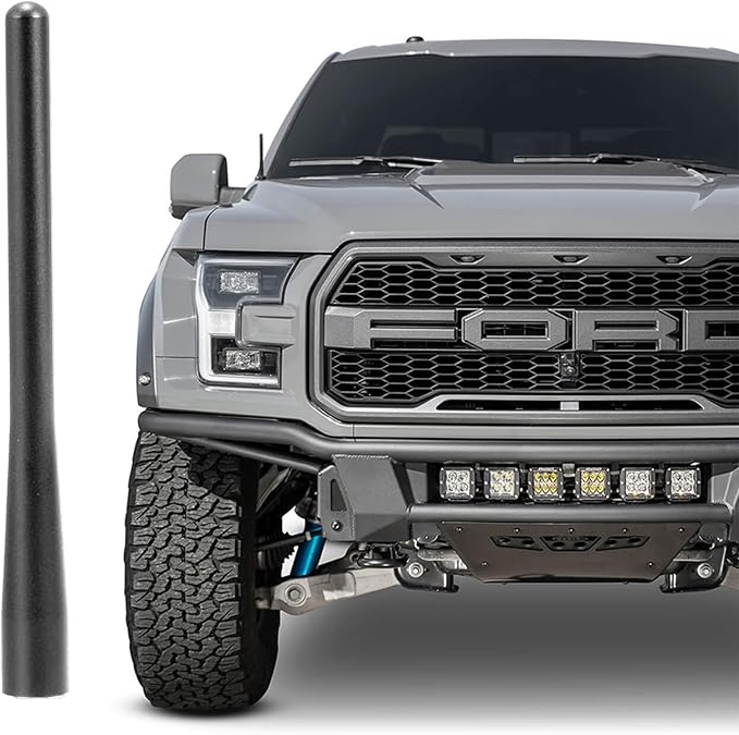 4.5 Inch Short Antenna for Ford F150 2009-2026, Aluminum Antenna F150 Accessories Ford F-150 Raptor Lightning 2017-2026 F250 F350 Pickup Truck Replacement Antenna