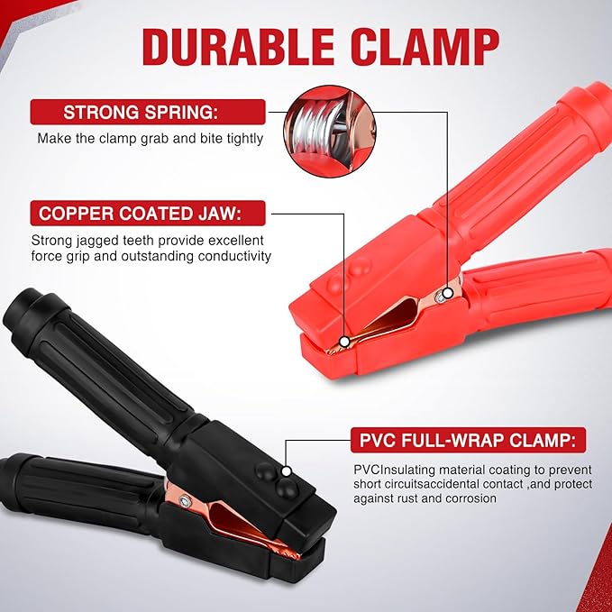 Nilight Jumper Cables for Car Battery 0 Gauge 30 FT Booster Cable Heavy Duty 1000 A CCA with Carrying Bag Jump Start Emergency Kit Pickup Truck RV Vans SUV