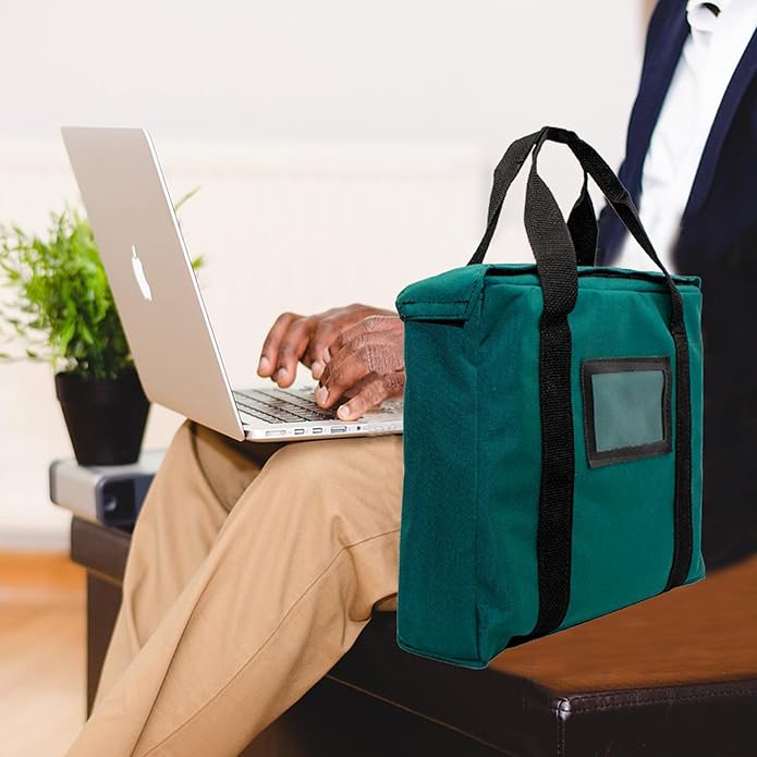 Fire Resistant and Water Repellent Briefcase Document Bag 14 x 11 x 3 Inch