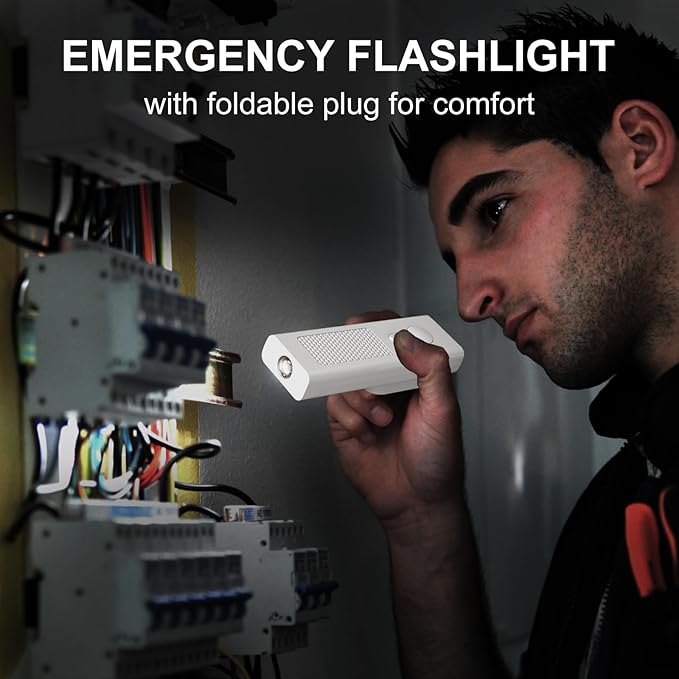 Smart Motion Sensor Night Light – 5-in-1 Rechargeable Automatic Nightlights, Plug-in & Portable Emergency Light Flashlight, Power Outage & Hurricane Preparedness for Home, Kids, Hallway, Nursery
