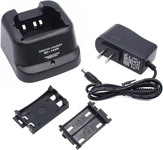 Replace BC-144N Rapid Charger for ICOM IC-A6 IC-A24 IC-F3GT IC-F4GT IC-F30GT IC-F40GT IC-F11 IC-F21 IC-V8 IC-V82 IC-U82 Radio BP-209N BP-210N BP-222N