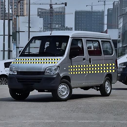 Reflective Tape 4 inch X 10 feet, Outdoor Waterproof Hazard Conspicuity Safety Warning Industrial Marking Tape