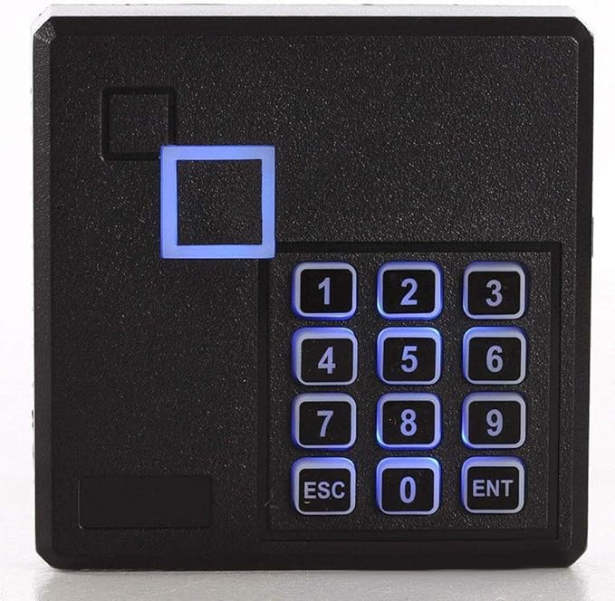 MENGQI-CONTROL IP Based 2 Doors Access Control Kit North American Strike Lock Keypad Reader Smart Keyless Lock System 110V Power Supply Box Phone APP Remote Open Door