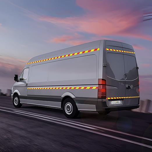 Industrial Reflective Tape Outdoor Waterproof 1 inch Wide, High Visibility Safety Warning Reflector Sticker Strips (168 feet)