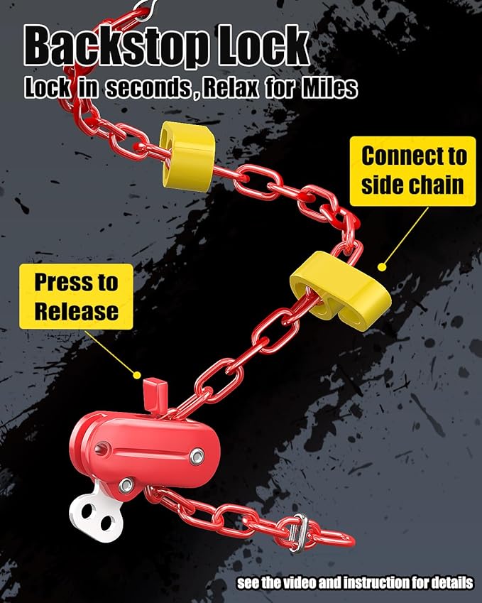 Snow-Chains Easy Install Tire-Chains, One-Pull Fit Design Tire Snow Chains for Passenger Cars, Sedan, SUVs, Emergency Winter Tire Traction Car Tires 185 195 205 215 225 - Set of 2 (KN90)