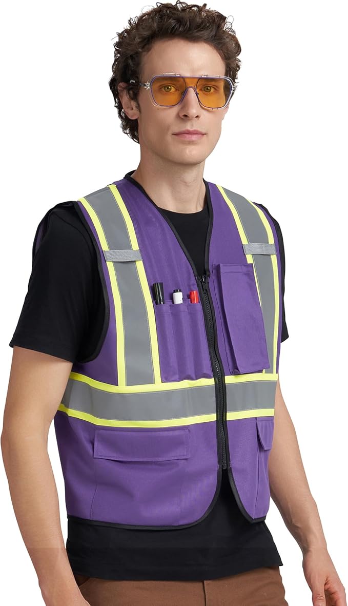 A-KSAFETY Custom High Visibility Reflective Safety Vest with logo