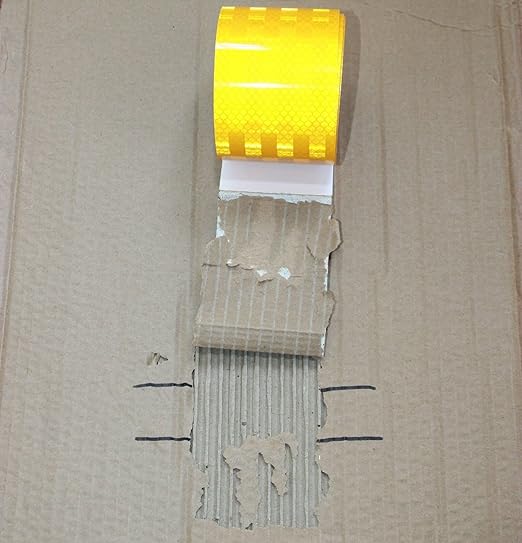 Yellow Reflective Tape 3 inch Wide for Trucks, Outdoor Waterproof High Visibility Safety Warning Reflector Sticker Strips (11 feet)