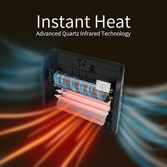 Heat Storm 1500-Watt Sedona WiFi Infrared Wall Mountable Heater,White