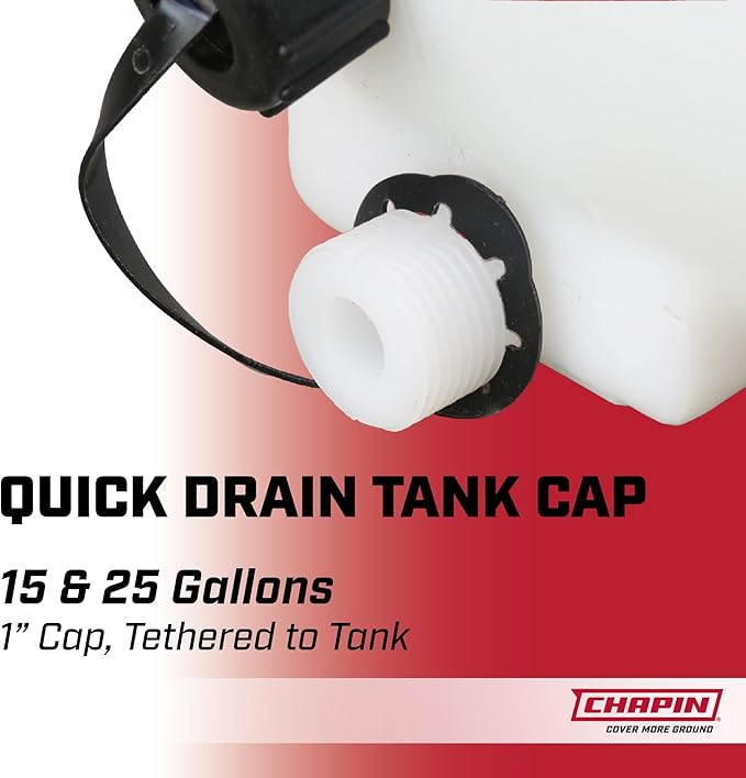 Chapin 97004: 15 Gallon Water Storage Tank, Utility Water Tank, Water Supply, for Farms, Acreage, Gardens, Orchards, Translucent White