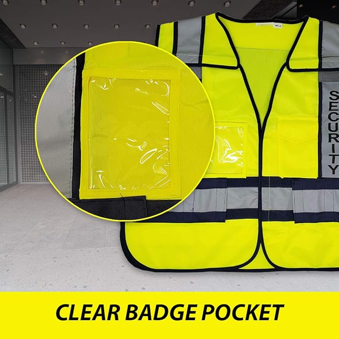 VIEWBRITE Reflective Class 2 Fire Vest Lime Green - 5 Point Breakaway High Visibility Yellow Fire Fighter Vest