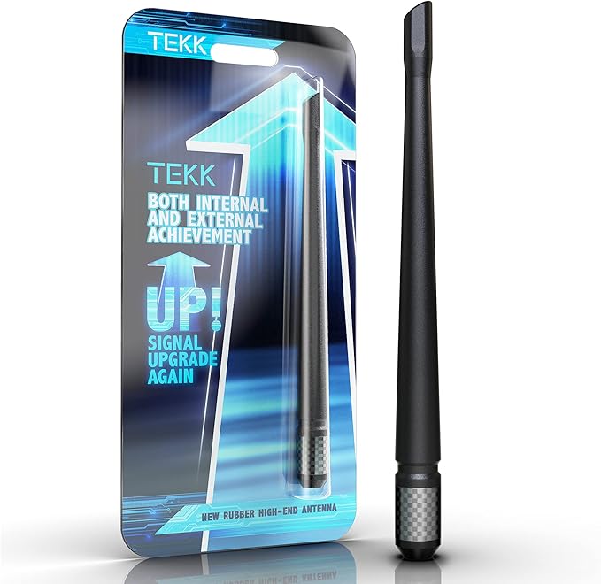 TEKK Carbon Fiber Short Antenna Compatible with 2007-2026 Chevy Silverado 2500 / GMC Sierra 2500/7.9 Inches Premium Flexible Rubber/Designed for Enhance FM/AM Radio Signal Reception