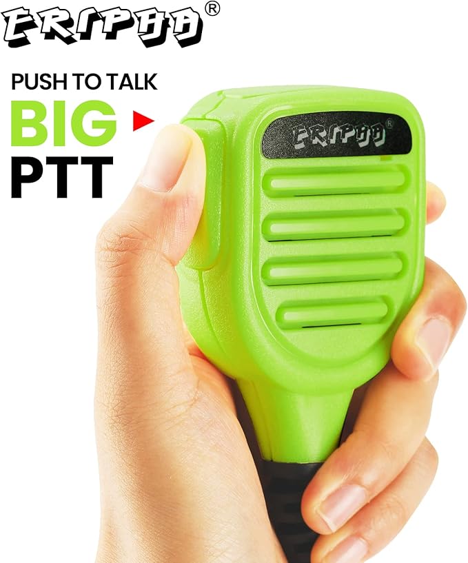 Shoulder Mic Speaker Compatible with Motorola XPR 7550 7550e 6550 Waterproof IP56 Two Way Radio Speaker Microphone with 3.5mm Jack (Green)