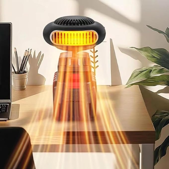 Portable Battery Operated Heater, Batteries Powered Heaters, With Anti Tilt Design, Quiet Long Heating, Battery Operated Heater For Indoors/Car/Camping, with Anti Tilt Design (15-cell battery*1)