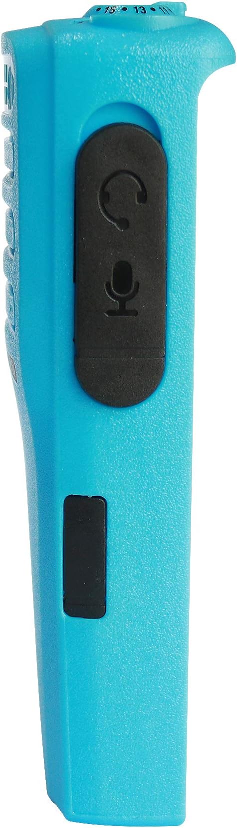 Amasu Blue 16 Channel Replacement Housing Case Compatible with CP200D with Buttons Channel PTT Button