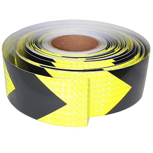 Industrial Reflective Tape 3 inch Wide for Automobile, Outdoor Waterproof High Visibility Safety Warning Adhesive Strips (166 feet)