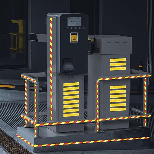 Fluorescent Yellow Reflective Tape Outdoor Waterproof 3 inch Wide, High Visibility Warning Safety Industrial Marking Tape (166 feet)