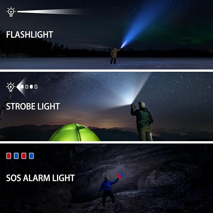 Libovgogo DF-585 Emergency LED Camping Lantern,IPX5 Waterproof Stereo Bluetooth Speaker,Hand Crank NOAA Weather Alert Radio with Solar,Portable AM FM Radio with Flashlight,5000mAH Cell Phone Charger