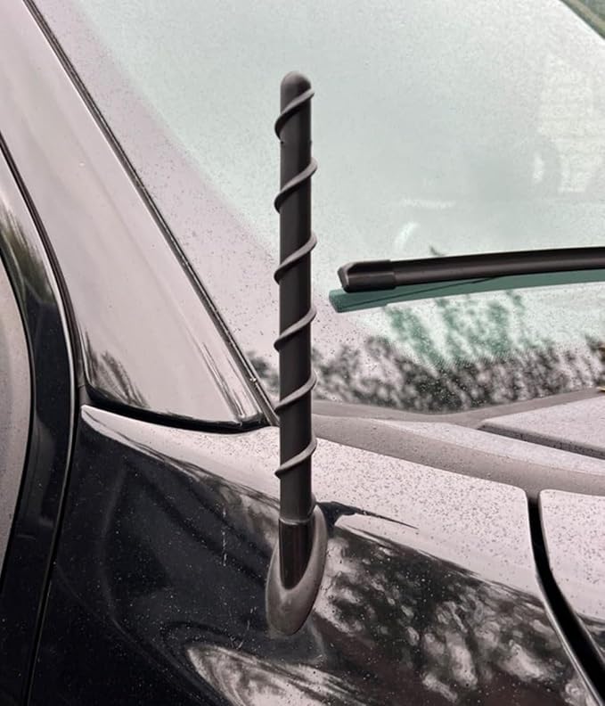 Short Antenna fits for Dodge Ram 1500 1990-2025 & Ford F150 1990-2025, 7 inches Spiril Rubber Antenna Replacement for Dodge RAM Radio Accessories Enhanced Reception