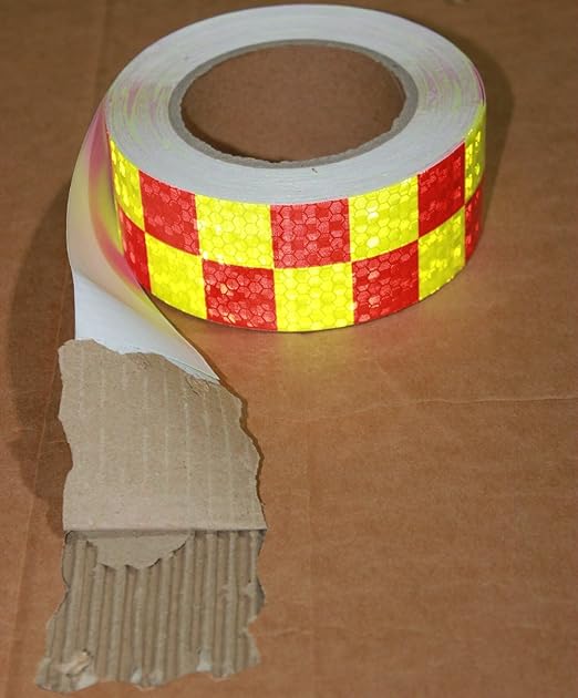 Reflective Tape 2 Inch x 68 Feet, Outdoor Waterproof High Visibility Warning Reflector, Night Safety Stickers for Bicycles