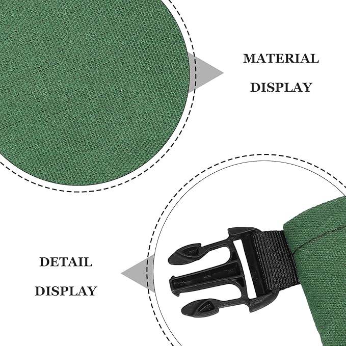 DOITOOL 2pcs Sand Bags for Flooding: Sandless Sandbag Flood Protection Supply - 27.5x11inch Canvas Sandbags - Reusable Water Barrier for Basement Window Floor Flood Control