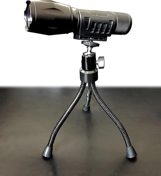 Bell+Howell Tripod for Taclight Flashlight Handsfree LED Tactical Flashlight 360 Degree Rotating Head for Outdoor Emergency Camping Accessories As Seen On TV