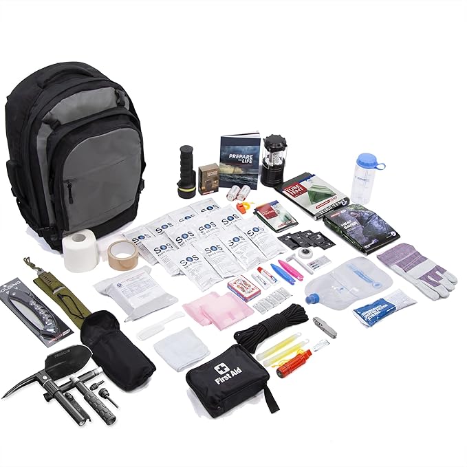 1 Person Bug out Bag Survival Kit Premium Supplies by Emergency Zone