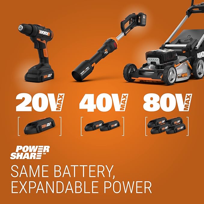 Worx WX108L 20V 1/2" Cordless Drill Driver Power Share - (Batteries & Charger Included)