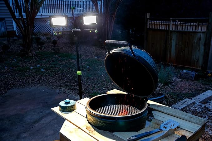 PowerSmith PWLD140T 14,000 Lumen Tripod LED Work Light with All Metal 60 in. Telescoping Tripod Stand