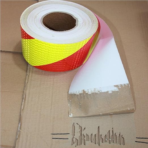 Reflective Tape 4 Inch x 168 Feet, Outdoor Waterproof High Visibility Adhesive Stickers, HGH Intensity Strips for Vehicles