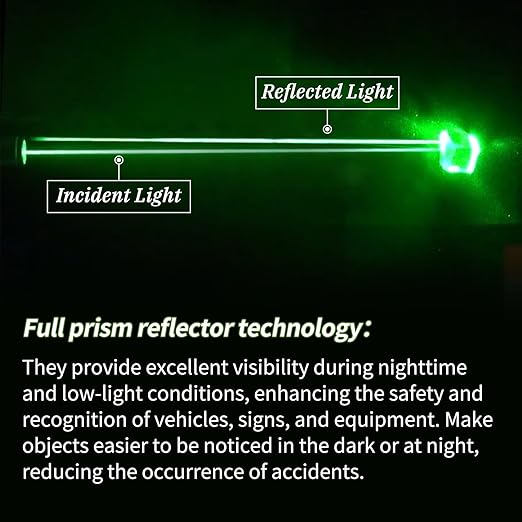 Reflective Stickers Made of 3M DG3,Super Reflection, Safety Reflective Tape for Car Trailer Truck Bike Motorcycle, 20 Pcs Fluorescent Yellow-Green Outdoor Waterproof 3.15" X 1.18"