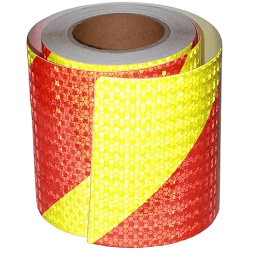 Industrial Reflective Tape Outdoor Waterproof 6 inch Wide, High Visibility Safety Warning Reflector Sticker Strips (68 feet)
