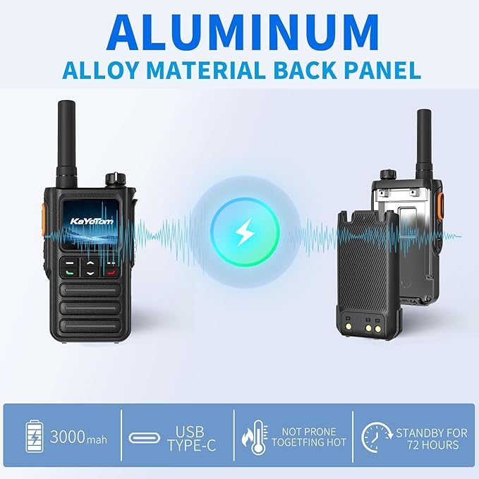 Lifetime Free Rapid GPS Unlimited Range Global Walkie Talkies – Long Range Two Way Radio, IP65 Waterproof, AI Noise Cancellation for Nationwide Outdoor, Logistics, Road Trips & Family (7-Pack)