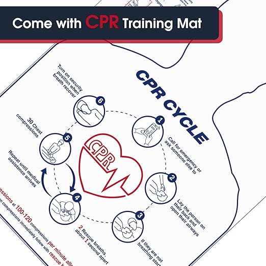 SimCoach CPR Training Model, Hands-only CPR Training Aid Kit, CPR Compression First Aid Training Tool for Nursing Students