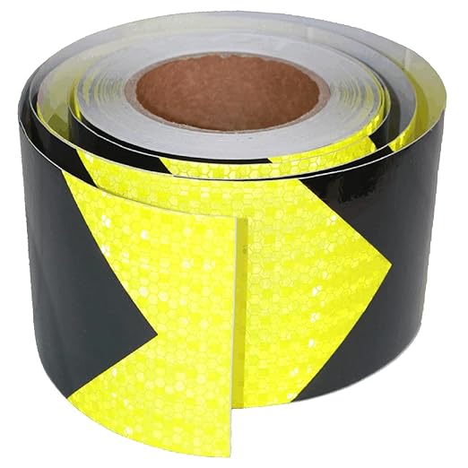 Reflective Tape 4 Inch x 68 Feet, Outdoor Waterproof High Visibility Adhesive Stickers, High Intensity Reflector Strips