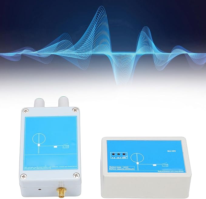 Active Loop Antennae, Portable HF Shortwave Antenna, 100kHz 179MHz MW SW, Air Outdoor Portable Shortwave for Radio with 2600mAh Battery (15m / 49.2ft)