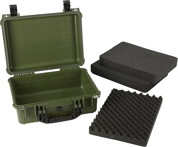 Strongway 16in. Plastic Waterproof Storage Case, Green, Model# MJ-5018_GRN