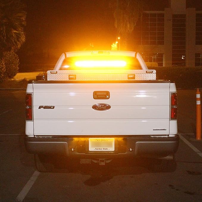 SolarBlast 36" Amber LED Traffic Advisor Light Bar with TA Controller Box - [SBTA84-AM] 12V Waterproof Directional Yellow Flashing Emergency Safety Warning Lightbar Lights for Work Trucks Vehicle Car