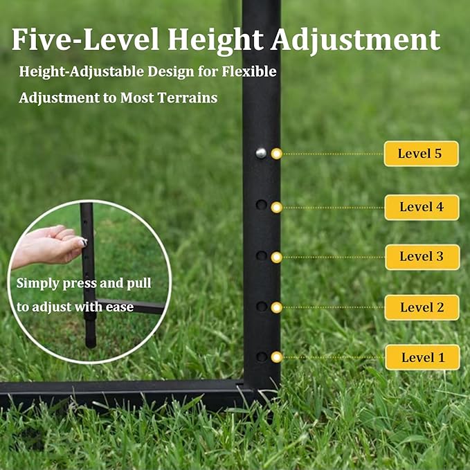 Camping Folding Table Tactical Table with 5 Adjustable Heights (40.9" L x 18.9" W) Portable Outdoor Folding Table with Carry Handle, Bonus Storage Bag for Camping, Picnic, Party