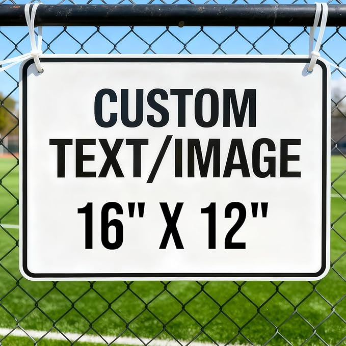 Custom Personalized Outdoor Metal Sign, 16x12 Inch Durable Rust-Free & Weatherproof Aluminum with Reflective Option. Perfect for Home Entrance, Driveway, or Garden Fence. Single/Double Sided.