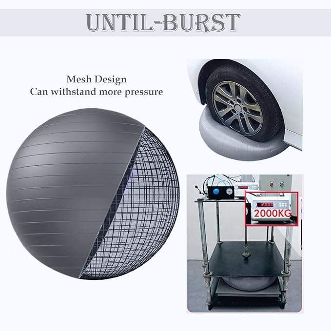 Soft Exercise ball, Anti-Burst Yoga Ball Chair Supports 2200lbs, Workout Equipment w/ Pump for Pregnancy Medicine Birthing Physical Therapy Stability Excersing Birth Swiss Fitness Gym Physio Labor Abs