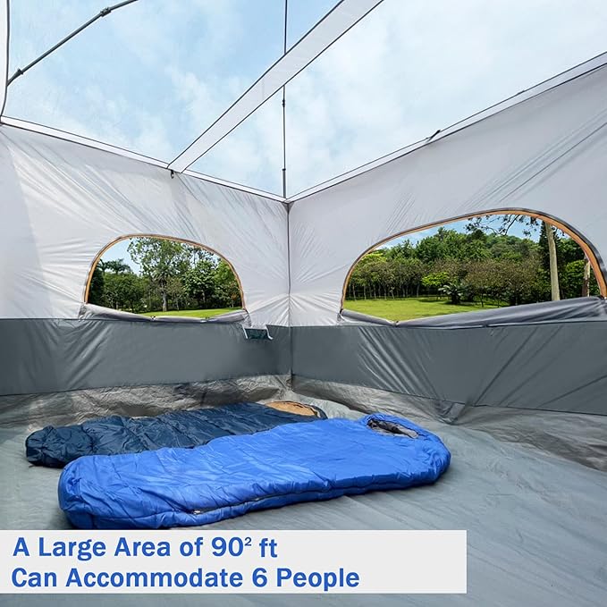 UNP Camping Canopy Tent - Inner Tent for 10' x 10' Pop Up Canopy, Simple Installation, Fully Vented Roof, Enclosed Canopy Space, Gray (Frame NOT Included)