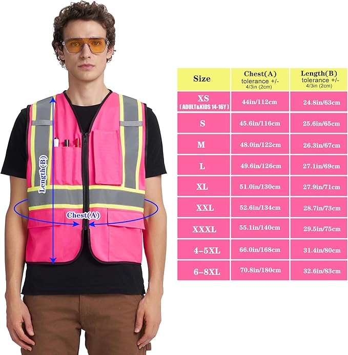 A-KSAFETY Custom High Visibility Reflective Safety Vest with logo