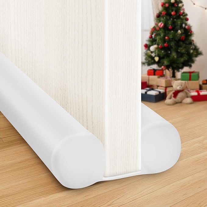 MAXTID Under Door Draft Stopper Cold Air Blocker - Large Doors Seal Gap Bottom of Doors 36" Adjustable 30" 32" 34" Weather Stripping Blocker Interior Front Door Sweep Bedroom Must Have