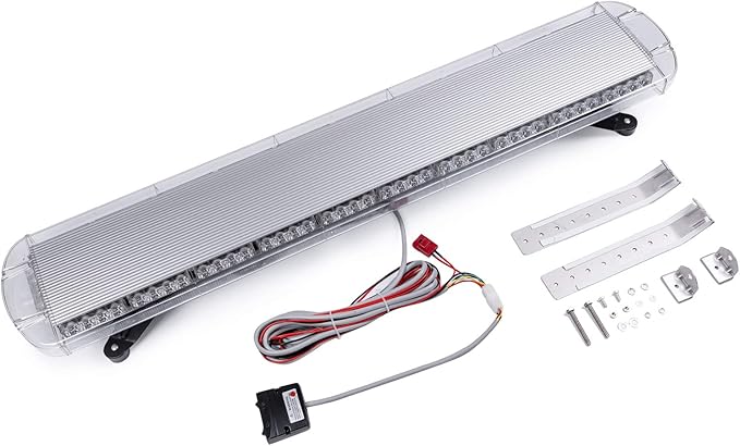 ASPL 47" 88 LED High Intensity Low Profile Roof Top Strobe Light Bar Emergency Warning Strobe Lights for Tow Truck Construction Vehicles (Amber)
