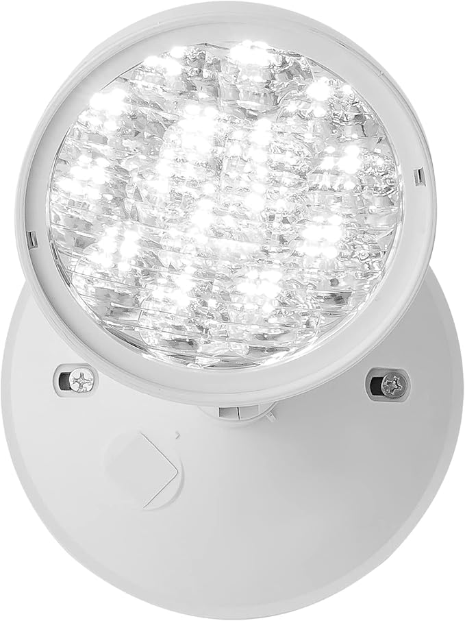 TANLUX Emergency Remote Head Lighting, 1 Pack Single Head Emergency Light, UL Listed, Multi Voltage 6V to 24 Volt Input, 3 Watts, 180 Lumen, White