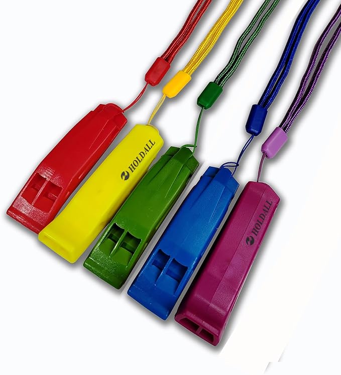 Emergency Safety Whistle with Lanyard, Loud Pea-Less Survival Whistles for Boating Kayaking Life Vest Paddle Board Rescue Signaling.