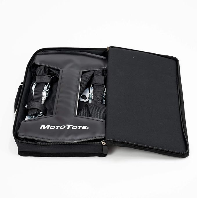MotoTote TireSling Ratcheting Tie Down (1,940 lbs. Breaking Load Limit) – Innovative, Strap System for Motorcycle Tires