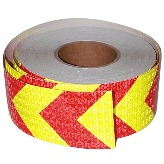 Reflective Tape 3 Inch x 168 Feet, Outdoor Waterproof High Visibility Conspicuity Strong Adhesive Reflector for Vehicles